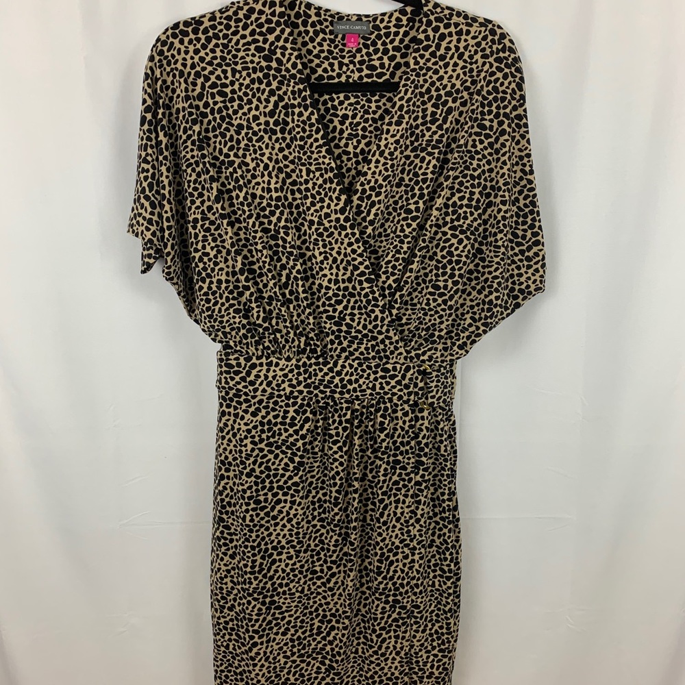 🍍vince camuto animal print dress